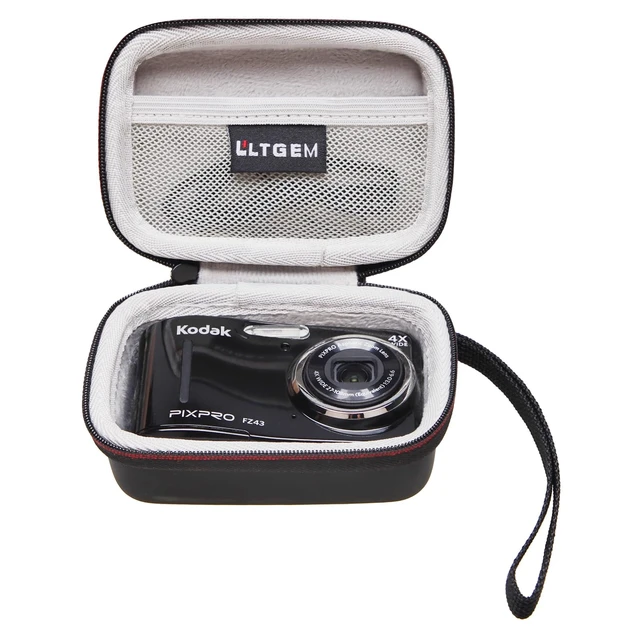 Alt view image 2 of 7 - Camera Case Compatible with KODAK PIXPRO FZ55 FZ45, Black+Gray | Fits Kodak FZ55/FZ45 16MP Compact Digital Cameras, Carrying Storage Travel Bag