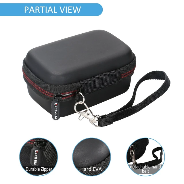 Alt view image 4 of 7 - Camera Case Compatible with KODAK PIXPRO FZ55 FZ45, Black+Gray | Fits Kodak FZ55/FZ45 16MP Compact Digital Cameras, Carrying Storage Travel Bag