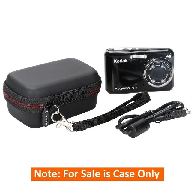 Alt view image 7 of 7 - Camera Case Compatible with KODAK PIXPRO FZ55 FZ45, Black+Gray | Fits Kodak FZ55/FZ45 16MP Compact Digital Cameras, Carrying Storage Travel Bag