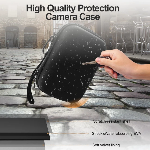 Alt view image 7 of 7 - Digital Camera Case, Small Camera Bag Fit Size<6"x4"x1.85" for Kodak. | Lightweight & Durable Camera Case Fits Canon G7 X Mark III/CAMKORY/VJIANGER/lECRAN Perfect for Travel,Daily Carry (Case Only)