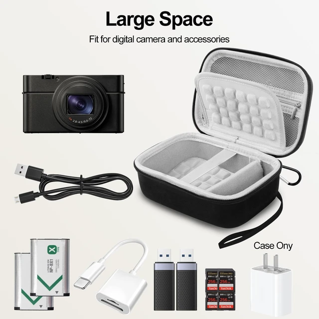 Alt view image 3 of 7 - Digital Camera Case, Small Camera Bag Fit Size<6"x4"x1.85" for Kodak. | Lightweight & Durable Camera Case Fits Canon G7 X Mark III/CAMKORY/VJIANGER/lECRAN Perfect for Travel,Daily Carry (Case Only)