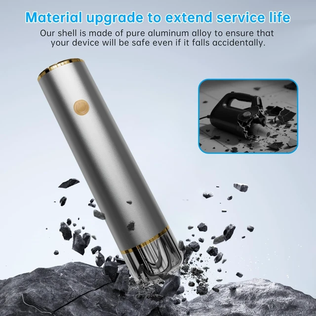 Alt view image 2 of 6 - Powerful Handheld Vacuum Sealer Compact Food Saver Machine with 10 Reusable Bags, Portable Design for Meal Prep, Sous Vide & Long-Term Food Storage (Silver)