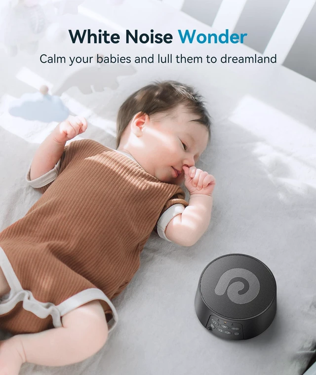 Alt view image 7 of 7 - White Noise Machine, Sound Machine for Sleeping Baby, Kids, Adult | Portable Sound Machine for Sleep, 29 HiFi Sound, Battery/Adapter, Sound Therapy for Home Office Travel, Black