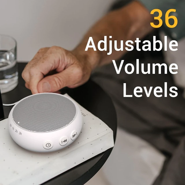 Alt view image 3 of 7 - Small Machine Mini White Noise Machine for Baby Kids Adult with 32 Soothing Sounds 32 Volume Levels Sleep Brown Noise Machine for Travel Office Privacy with 4 Timer & Memory