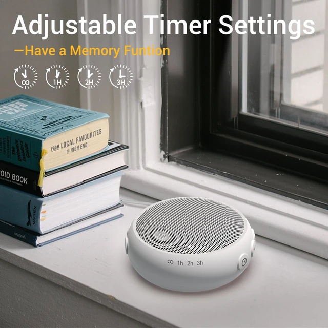 Alt view image 4 of 7 - Small Machine Mini White Noise Machine for Baby Kids Adult with 32 Soothing Sounds 32 Volume Levels Sleep Brown Noise Machine for Travel Office Privacy with 4 Timer & Memory