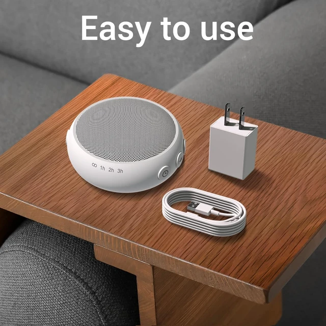 Alt view image 6 of 7 - Small Machine Mini White Noise Machine for Baby Kids Adult with 32 Soothing Sounds 32 Volume Levels Sleep Brown Noise Machine for Travel Office Privacy with 4 Timer & Memory