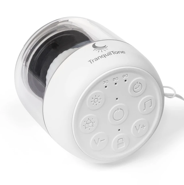 Alt view image 2 of 7 - Mini White Noise Machine for Baby, Kids & Adults 15 Calming Sounds, Soft Night Light, USB-C Rechargeable, Timer Portable Travel Sound Machine