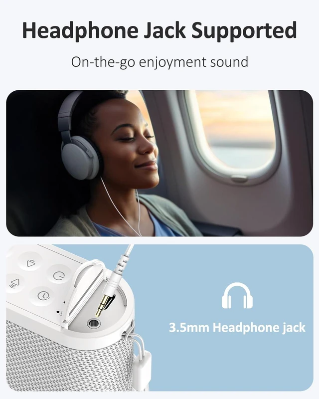 Alt view image 4 of 7 - Portable Travel Sound Machine White Noise Machine for Sleeping : Super Long-Lasting & Rechargeable Battery, Headphone Jack, 21 Sounds, Noise Canceling for Office Privacy, Home, Adults, Baby, Gift