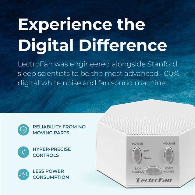 Alt view image 2 of 7 - Adaptive Sound Technologies Classic, Global Power, White | Global Power Edition Soothing Sound Machine for Sleep with a Built-in Sleep Timer, Compact Design, Relaxation Support