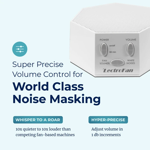Alt view image 4 of 7 - Adaptive Sound Technologies Classic, Global Power, White | Global Power Edition Soothing Sound Machine for Sleep with a Built-in Sleep Timer, Compact Design, Relaxation Support