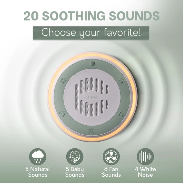Alt view image 3 of 7 - Wall Plug in White Noise Sound Machine for Office Privacy & Noise Canceling, White Noise Machine for Sleeping Adults & Baby, Therapy Noise Blocker with 20 Soothing Sounds & Nightlight .