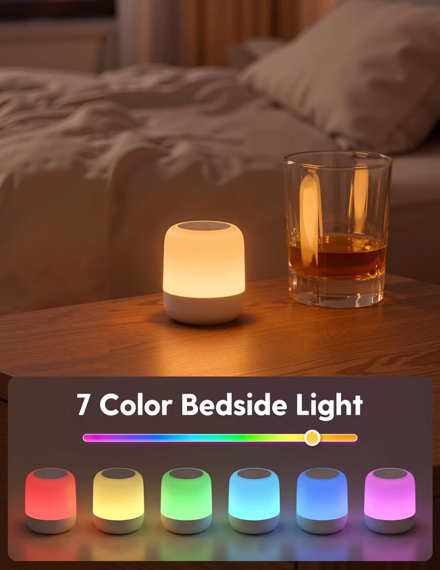 Alt view image 2 of 7 - Pocket Glow White Noise Machine for Travel, 9-Color Light | 20 Non-Looping Sounds, USB-C Rechargeable, Auto-Off Timer, Last-Setting Memory, Compact Pocket Design