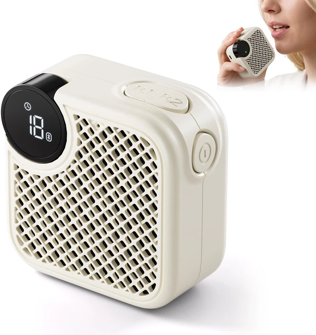 Main image of Portable White Noise Machine with Bluetooth Speaker 18 Soothing Sounds | Sound Recording Memory, 5-180min Timer, 16 Volume Levels, Compact 3x3x1.5in for Baby, Kids, Adults - Travel, Home, Office