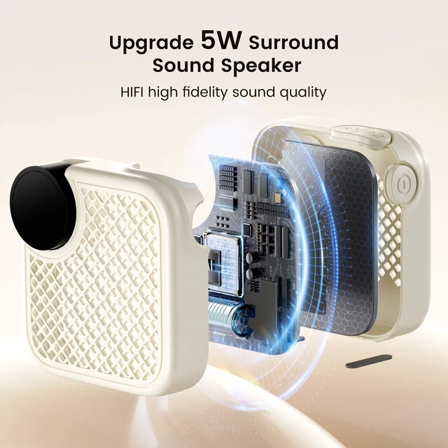 Alt view image 5 of 7 - Portable White Noise Machine with Bluetooth Speaker 18 Soothing Sounds | Sound Recording Memory, 5-180min Timer, 16 Volume Levels, Compact 3x3x1.5in for Baby, Kids, Adults - Travel, Home, Office