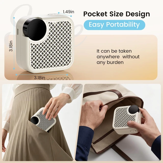 Alt view image 7 of 7 - Portable White Noise Machine with Bluetooth Speaker 18 Soothing Sounds | Sound Recording Memory, 5-180min Timer, 16 Volume Levels, Compact 3x3x1.5in for Baby, Kids, Adults - Travel, Home, Office