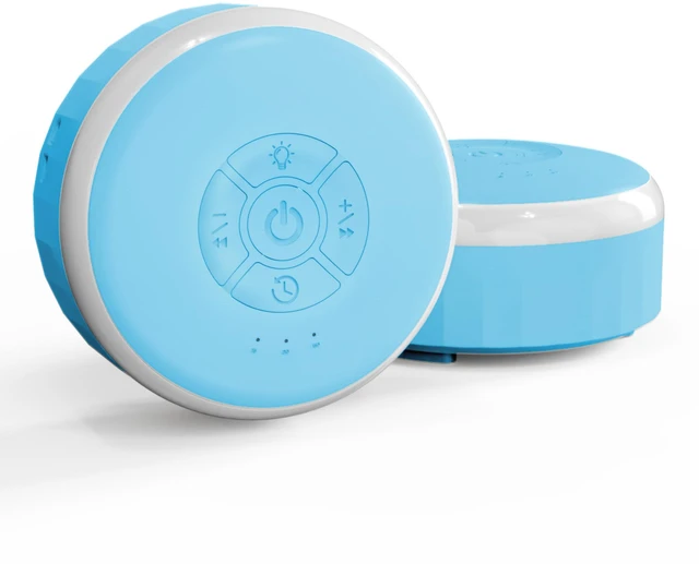 Main image of White Noise Sound Machine with Night Light for Sleep Baby Adults | Portable Sound Machine for Travel Office Sleep Machine for Kids Wireless Rechargeable 26 Soothing Sounds 3 Timers Blue