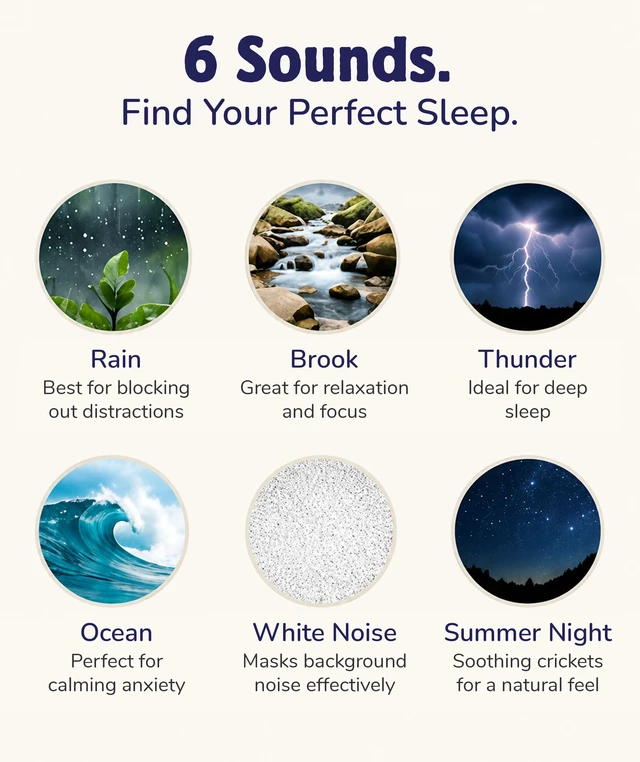 Alt view image 3 of 7 - White Noise Machine for Baby Sleep, Portable Sound Machine | 6 Soothing Sounds, 30/60/120 Min Timer, USB Adapter, Lightweight, Sound Machine Sleep, Nursery, Office, Machine Sleeping