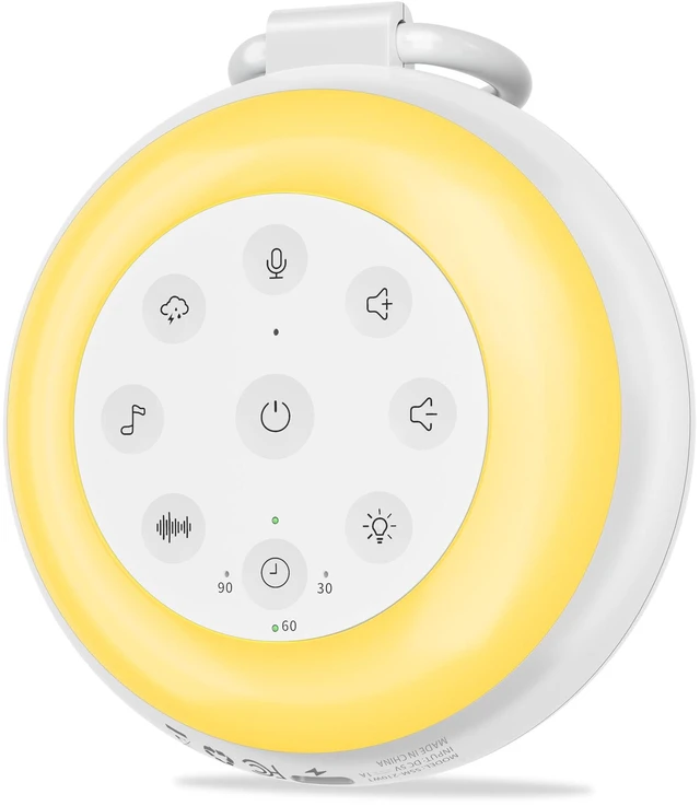 Main image of Portable Sound Machine, White Noise Machine for Sleeping | Bluetooth Speaker, Brown & Pink Noise, 24 Sounds, 180s Voice Recording, Night Light, Sleep Timer, Up to 45-Hour Battery
