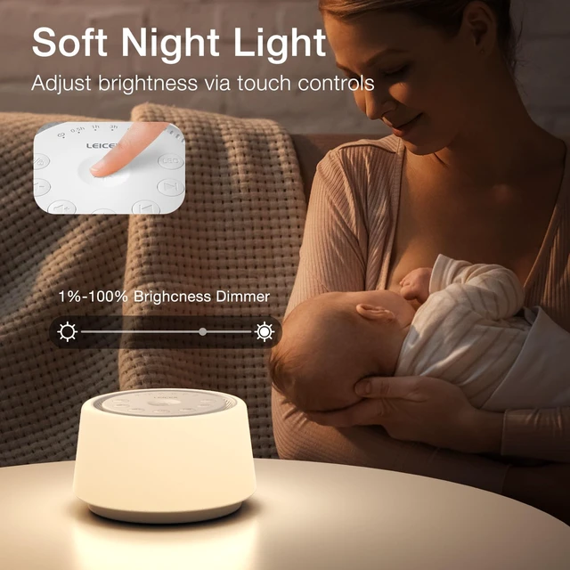 Alt view image 5 of 7 - White Noise Sound Machine | Sound Machine for Baby Rechargeable | 30 Soothing Sounds | 10 Colors Night Light | White Noise Machine for Sleep Baby Adults Portable Sound Machine for Home Travel