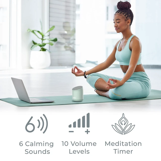 Alt view image 3 of 6 - Wave Mini Travel Sound Machine | Compact Travel Design, Soothing Sounds, Adjustable Volume & Easy Controls for Sleep Anywhere