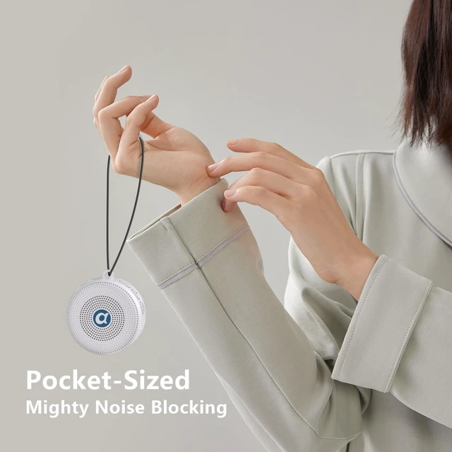 Alt view image 7 of 7 - Portable Noise Machine Baby Battery Sound Machine with 30 Soothing Sounds Mini White Noise Machine 32 Volume Level Sleep Machine for 3D Surround Noise Machine for Kid Adult Home Travel