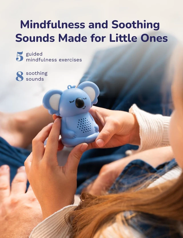 Alt view image 2 of 7 - Calming Pal, Mini Portable White Noise Sound Machine for Baby & Toddler | Rechargeable, 5 Guided Mindfulness Sound Machine, 8 Soothing Noise Sound Machine for Sleeping, Travel, Home, School