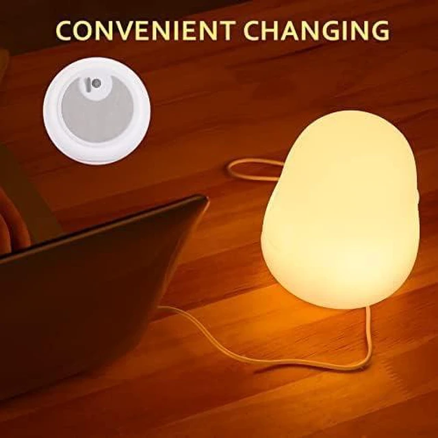 Alt view image 2 of 7 - Night Light for Kids Lamp, 16 Colors Lamp Cute, Dimmable Baby Night Lights for Nursery,Silicone Rechargeable Nightlight for Kids Room, Kawaii Room Decor (Penguin)