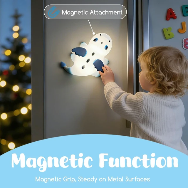Alt view image 5 of 7 - Dragon Night Light, Cute Baby Dragon Gifts, Soft Silicone Lamp with 3 Level Warm Light and RGB Changing,Soft Silicone Kids Nursery Nightlight LED Touch Light, Kids Bedroom Decor as Xmas Birthday Gifts
