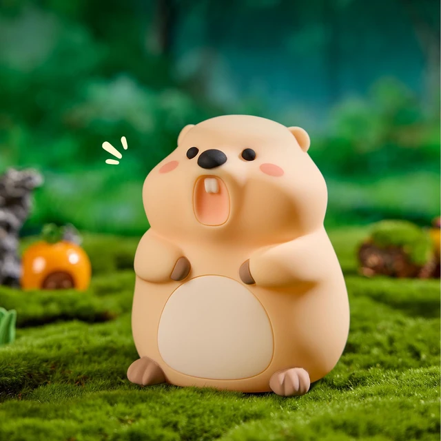 Alt view image 6 of 7 - Cute Groundhog Night Light, Squishy Groundhog Novelty Animal Lamp, 3 Level Dimmable Nursery Nightlight with Timer, Food Grade Silicone Touch Night Light Fun Gifts for Kids Boys Girls Baby