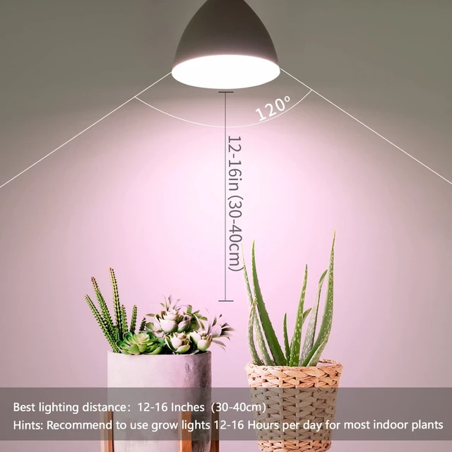 Alt view image 5 of 6 - Smart Grow Light Bulbs for Indoor Plants, Programmable Timer and Dim | Full Spectrum Plant Grow Bulbs, Dimmable, 9W, E26/27, 4500K, Remote Control, Sun Mimics Mode, Daily Auto On/Off, 2Pack