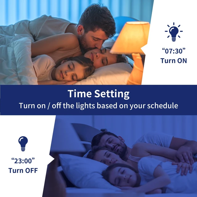 Alt view image 5 of 6 - LED Light Bulbs, Smart Light Bulbs that Compatible with Alexa & Google Assistant, Color Changing Light Bulb, WiFi Light Bulbs, A19 E26, 9W 800LM, 1800K-6500K Tunable White, 2 Pack
