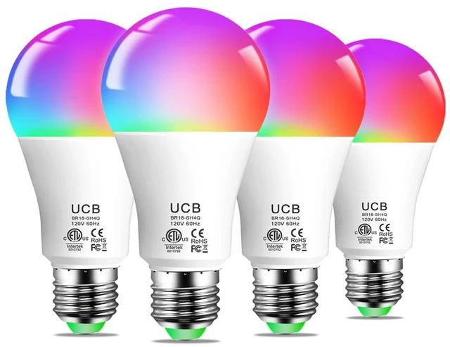 Main image of Smart Light Bulbs 130W Equivalent, Color Changing Light Bulb, Work with Alexa Only, 16 Million Colors RGBWW, Music Sync, DIY Flash,1300LM A19 E26 Bluetooth Led Light Bulbs, No WiFi Required,4Pack