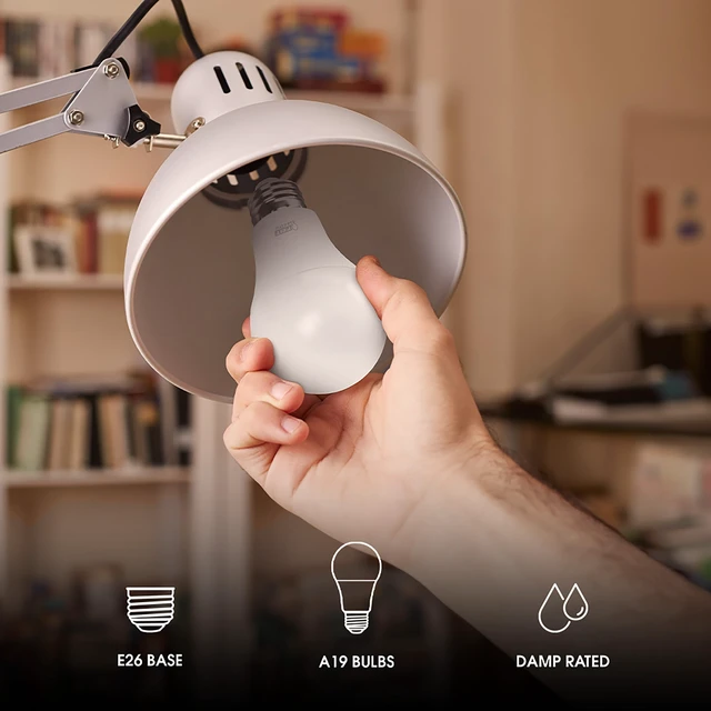 Alt view image 4 of 7 - A19 Smart Wi-Fi LED Light Bulb, 60W Eq | Dimmable, 2700K Soft White, E26 Base, High CRI, Alexa and Google Assistant Compatible, App and Voice Control, No Hub Required