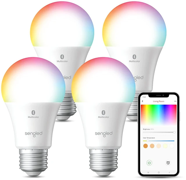 Main image of Bluetooth 75W Color Bulb 4PK