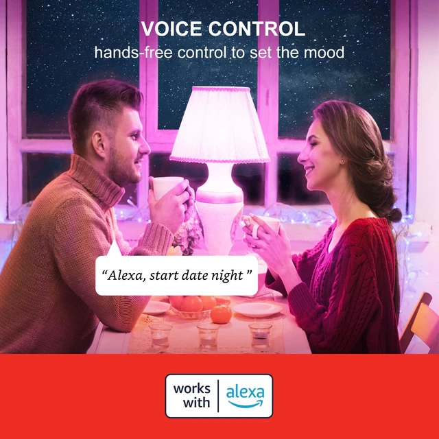 Alt view image 3 of 6 - Bluetooth 75W Color Bulb 4PK
