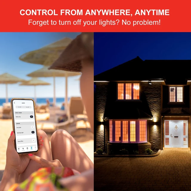 Alt view image 5 of 6 - Bluetooth 75W Color Bulb 4PK