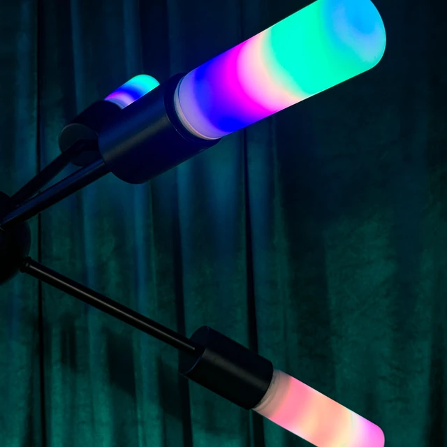 Alt view image 7 of 7 - T10 Smart LED Bulb - Color Changing RGB Tunable White, Matter - E26 | Compatible with Alexa, Apple Homekit, WiFi 2.4GHz, Multicolor 52 zones, flame, for chandeliers, exposed fixtures, & lamps