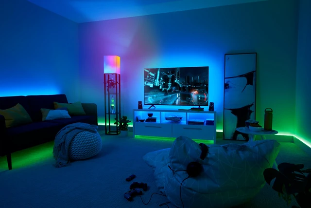 Alt view image 5 of 7 - GE Dynamic Effects A19 LED Smart Light Bulbs, Bluetooth and WiFi Color Changing Lights with Music Sync, Compatible with Alexa and Google Home (2 Pack)