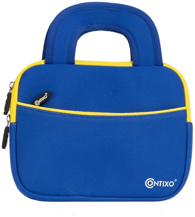 Main image of 7" Tablet Sleeve Bag - Compatible with 7-8" Kids Tablets, Includes Accessory Pocket, Protective Case, Durable Neoprene Cover for Tablets (Blue)