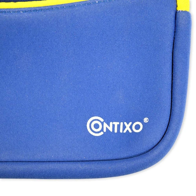 Alt view image 7 of 7 - 7" Tablet Sleeve Bag - Compatible with 7-8" Kids Tablets, Includes Accessory Pocket, Protective Case, Durable Neoprene Cover for Tablets (Blue)
