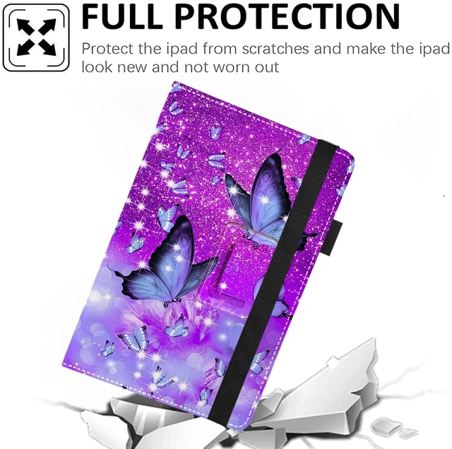 Alt view image 2 of 7 - Universal 11 12 Inch Android Tablet Case | Slim Folding Stand Cover for 10.9"11"11.5"12"and All 11"- 12"Touchscreen Tablet Case with Stylus Pen Holder,Butterfly 01