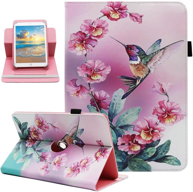 Main image of Universal 10 10.1 11 Inch Android 16 15 Tablet Case Cover | for All 9.5" - 11" Inch Tablet, PU Leather Folio Stand Cover, 360 Degree Rotating, Multi-Angle Viewing Stand, with Pen Loop