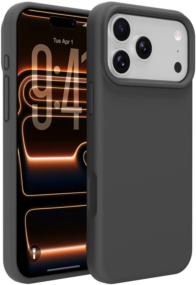 Main image of iPhone 17 pro Max/18 pro Max Case Silicone(Black) | Premium Liquid Silicone,Baby-Grade Safe Material,Silky Soft Touch,Military Grade Shock Absorption,Easy To Install & Remove