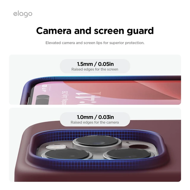 Alt view image 5 of 7 - Premium Liquid Silicone Case for iPhone 16 Pro Burgundy | Full Body Protection, Shockproof, Slim Phone, Anti-Scratch Soft Microfiber Lining (Burgundy)