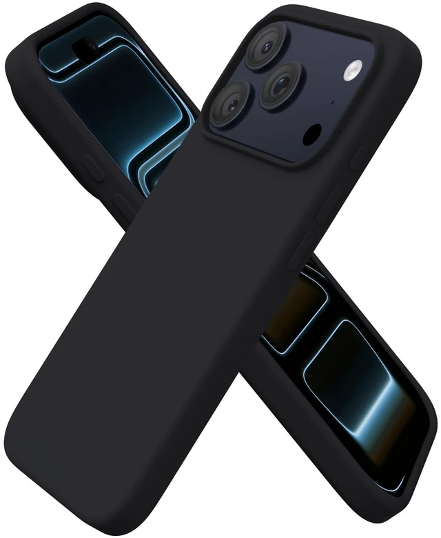 Main image of for iPhone 17 Pro Case 6.3", Slim Liquid Silicone,Black | Silky-Soft Touch, Shockproof Protection, Anti-Fingerprint Finish, Lightweight Design, Microfiber Lining, Responsive Buttons