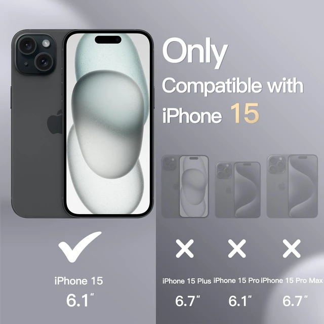 Alt view image 2 of 6 - Silicone Case for iPhone 15, Black | Silky Soft Touch, Shockproof Protection, Scratch Resistant, Microfiber Lining