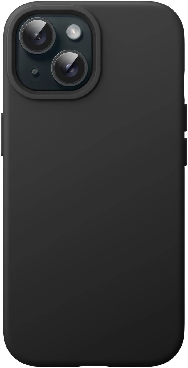Main image of Silicone Case for iPhone 15, Black | Silky Soft Touch, Shockproof Protection, Scratch Resistant, Microfiber Lining