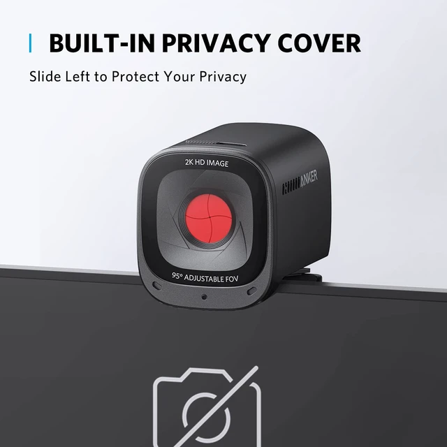Alt view image 3 of 7 - PowerConf C200 2K Webcam for PC/Laptop/Mac, Low-Light Correction | Conference Microphone, 360° Voice Coverage, Smart Voice Enhancement, Powerful Sound, Desktop PC Speaker, Online Meetings