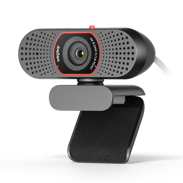 Main image of 4K Webcam for PC, USB-A Computer Camera with Sony 1/2.55'' Sensor | 4K@30FPS & 1080P@60FPS, PDAF Autofocus, Dual Noise-Canceling Mics, Privacy Cover, 73° FOV for Meetings, Streaming & Gaming