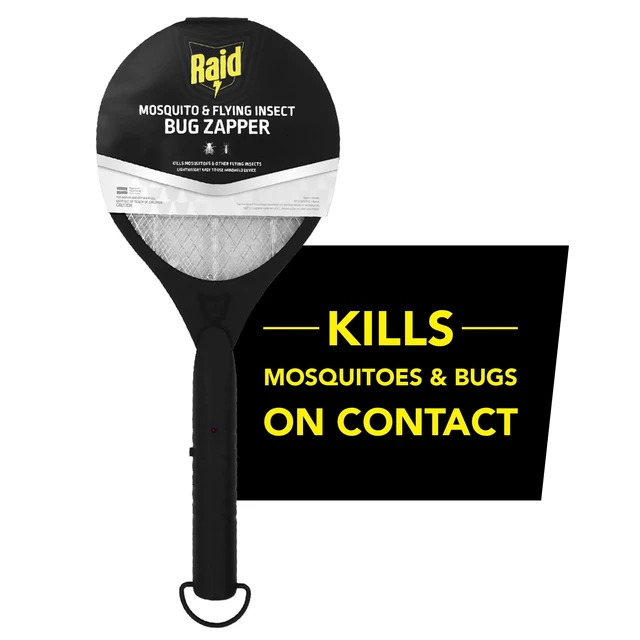 Alt view image 2 of 6 - Bug Zapper Racket, Battery-Powered Portable Fly Swatter, Outdoor & Indoor Bug Zapper for Mosquitoes, Flies, and Gnats, Lightweight & Handheld Device with LED Light Indicator